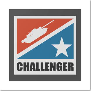 Challenger 2 Tank (Small logo) Posters and Art